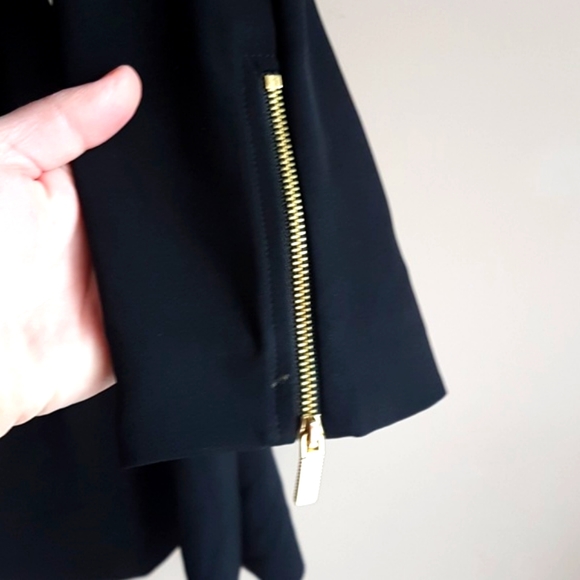 TED BAKER Black Emorly Dress with Side Bows Size 1 - Picture 4 of 10